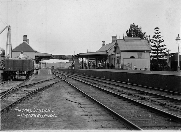 Campbelltown Station in 1858