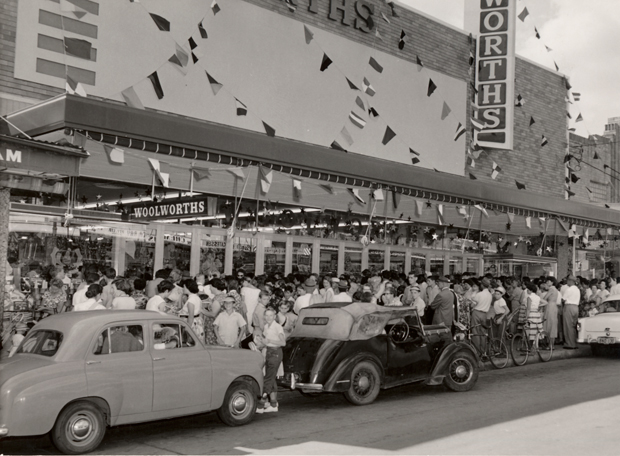 Woolworths variety store opening Liverpool, 9 December 1958