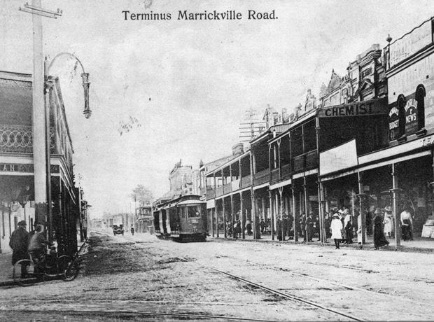 Tram at Marrickville Terminus